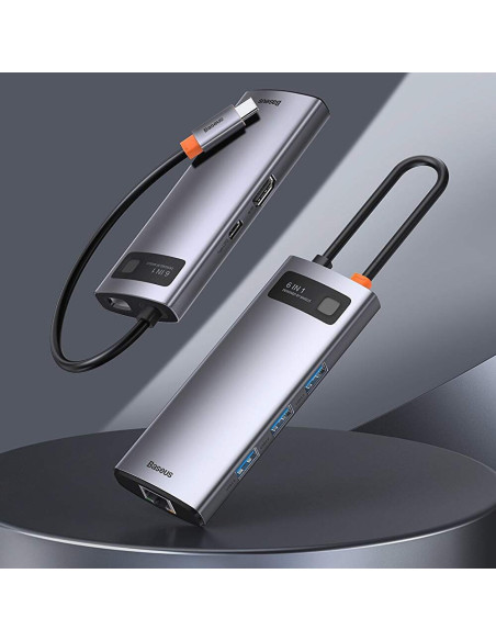 DOCKING Station Baseus Metal Gleam, conectare PC USB Type-C