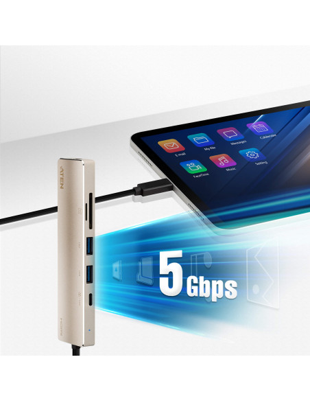 DOCKING Station ATEN universal, conectare PC USB Type C, USB