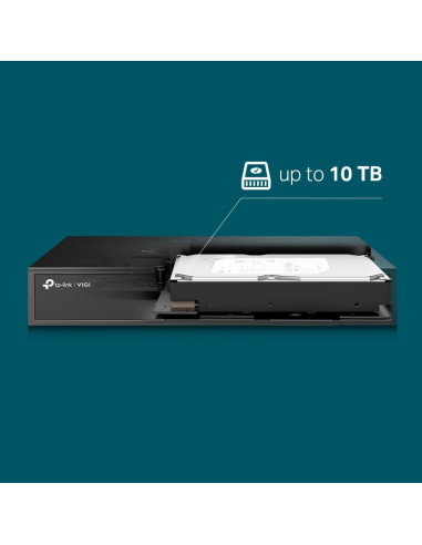 NVR TP-Link VIGI, 8 canale, capacitate max 10 TB, porturi HDMI