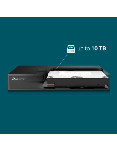 NVR TP-Link VIGI, 8 canale, capacitate max 10 TB, porturi HDMI