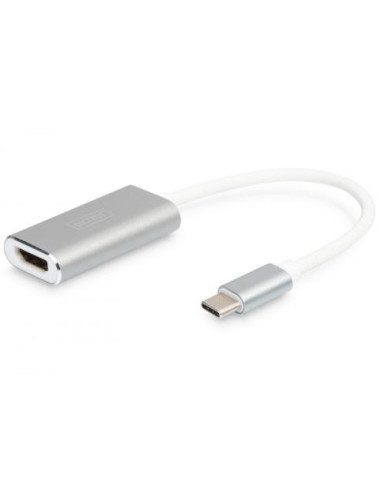 DIGITUS USB3.0 Typ C 4K HDMI grafik adaptor Alu case 20cm cable