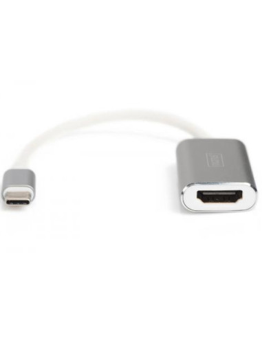 DIGITUS USB3.0 Typ C 4K HDMI grafik adaptor Alu case 20cm cable