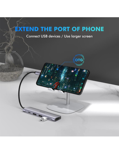 DOCKING Station Ugreen, "CM136" conectare PC USB Type-C, USB