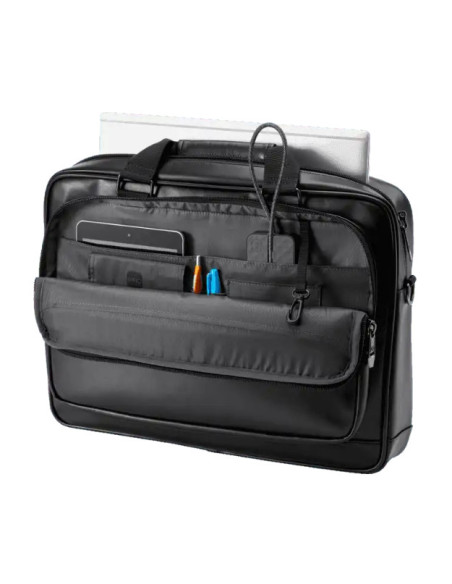 6KD09AA,GEANTA HP, pt. notebook de max 15.6 inch, 1 compartiment, buzunar frontal x 2, 1.22 kg, piele ecologica, negru, "6KD09AA
