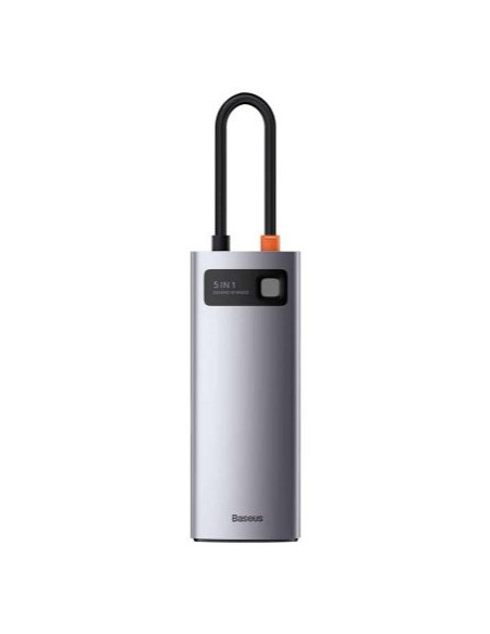 DOCKING Station Baseus Metal Gleam Series 5-in-1, conectare PC