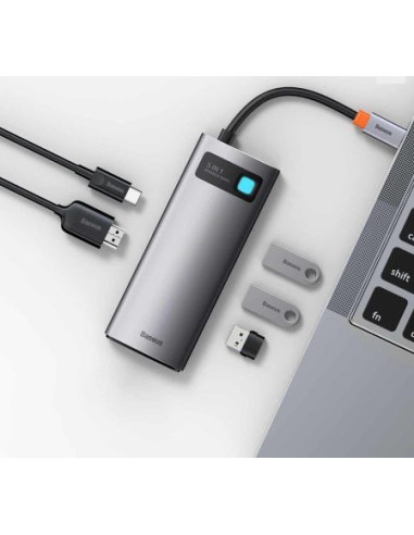 DOCKING Station Baseus Metal Gleam Series 5-in-1, conectare PC