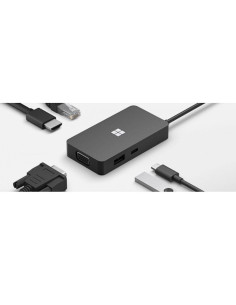 MS Surface USB-C Travel Hub COMM DA/FI/NO/SV Hdwr Black 2