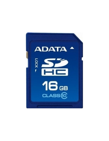 ASDH16GUICL10-R,CARD SD ADATA, 16 GB, SDHC, clasa 10, standard UHS-I U1, "ASDH16GUICL10-R" (include TV 0.03 lei)