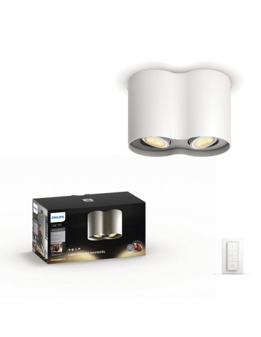 APLICA smart PHILIPS, LED, soclu GU10, putere 5.5 W x 2, tip