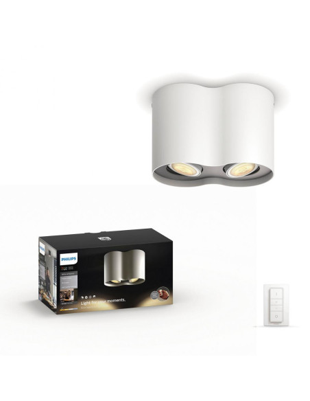 APLICA smart PHILIPS, LED, soclu GU10, putere 5.5 W x 2, tip