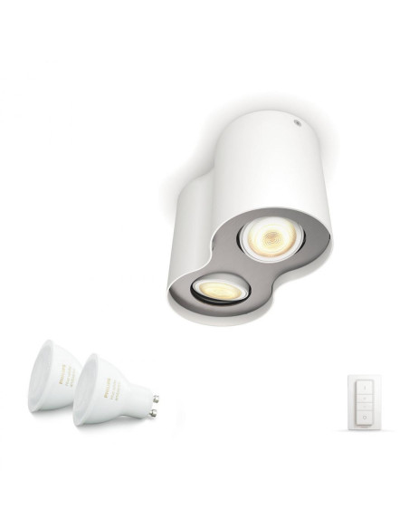 APLICA smart PHILIPS, LED, soclu GU10, putere 5.5 W x 2, tip