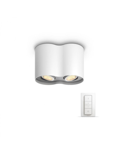 APLICA smart PHILIPS, LED, soclu GU10, putere 5.5 W x 2, tip