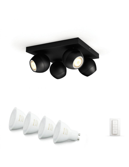 APLICA smart PHILIPS, LED, soclu GU10, putere 5.5 W x 4, tip