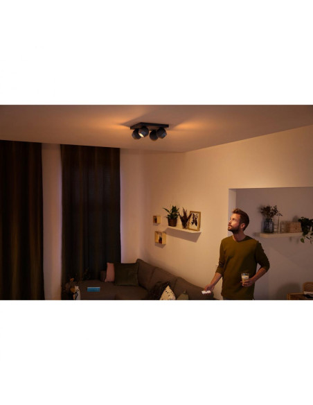 APLICA smart PHILIPS, LED, soclu GU10, putere 5.5 W x 4, tip