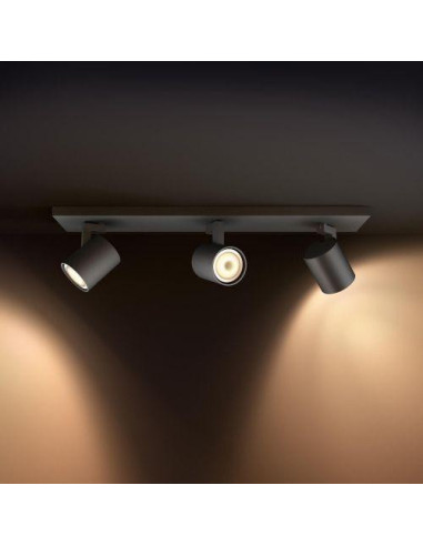 PLAFONIERA smart PHILIPS, LED, soclu GU10, putere 5 W x 3, tip