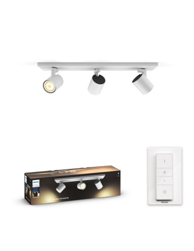 PLAFONIERA smart PHILIPS, LED, soclu GU10, putere 5 W x 3, tip