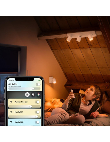 PLAFONIERA smart PHILIPS, LED, soclu GU10, putere 5 W x 3, tip