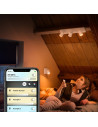 PLAFONIERA smart PHILIPS, LED, soclu GU10, putere 5 W x 3, tip