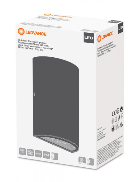 APLICA DE EXTERIOR LEDVANCE 3000K IP54 "000004058075075054"