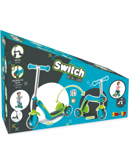 Trotineta Smoby 2 in 1, Albastru,750605
