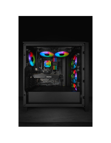 CARCASA CORSAIR Middle Tower, ATX, "4000D", fara sursa, sticla