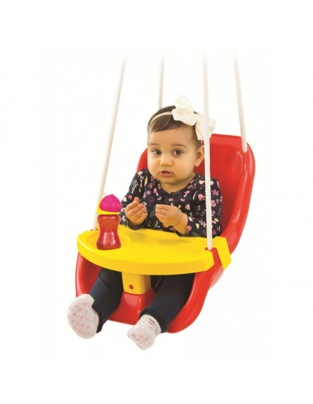 Leagan Mochtoys cu masuta detasabila, Rosu,12079 Leagan Mochtoys cu masuta detasabila, Rosu,12079