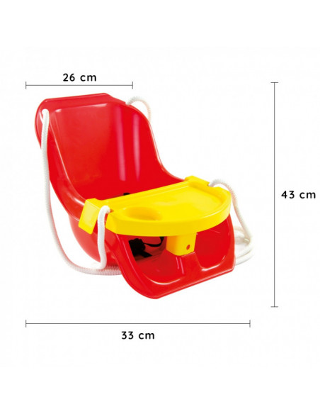 Leagan Mochtoys cu masuta detasabila, Rosu,12079 Leagan Mochtoys cu masuta detasabila, Rosu,12079