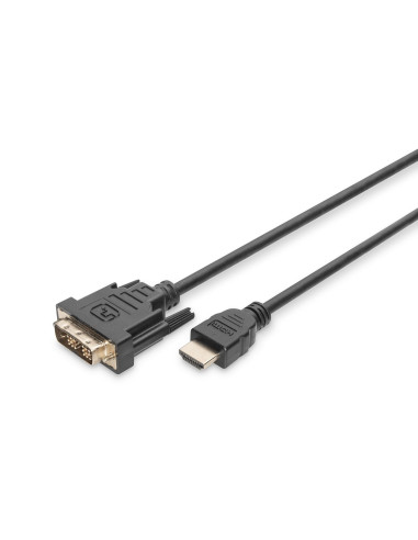 ASSMANN HDMI adapter cable type A-DVI 18+1 M/M 5.0m Full HD bl