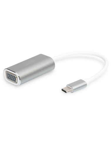 DIGITUS USB3.0 Typ C VGA grafic adaptor Alu case 20cm cable