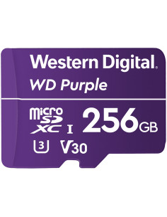 WD Purple 256GB Surveillance microSD XC Class - 10 UHS 1