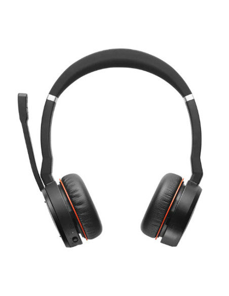 Jabra Evolve 75 UC Stereo Headset Head-band Black,Red