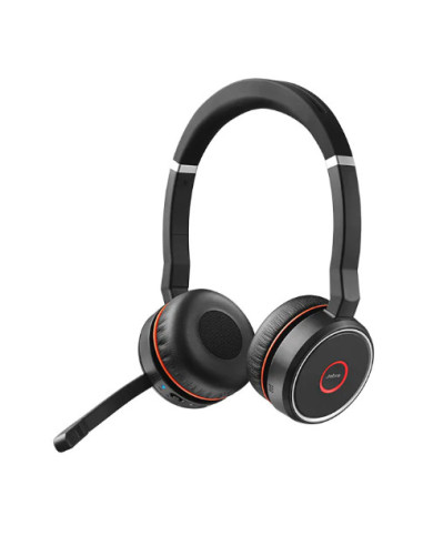 Jabra Evolve 75 UC Stereo Headset Head-band Black,Red