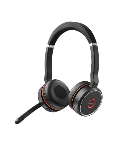 Jabra Evolve 75 UC Stereo Headset Head-band Black,Red