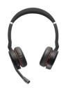 Jabra Evolve 75 UC Stereo Headset Head-band Black,Red