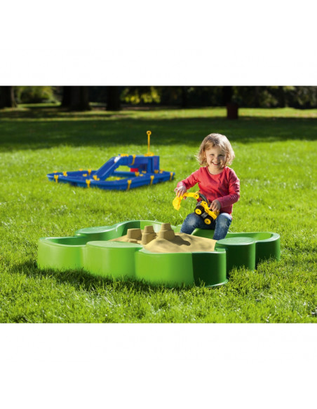 Cutie pentru nisip Big Vario, cu husa de protectie, Verde, 112