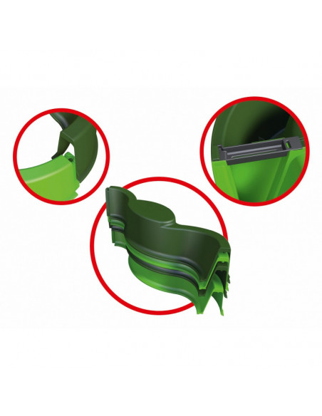 Cutie pentru nisip Big Vario, cu husa de protectie, Verde, 112