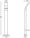 Exterior LED lighting pole Philips Splay "000008719514417793"