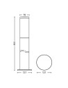 Exterior lighting pole Philips Utrecht, "000008719514417557"