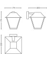 Outdoor lighting lantern Philips Alpengl "000008719514417571"