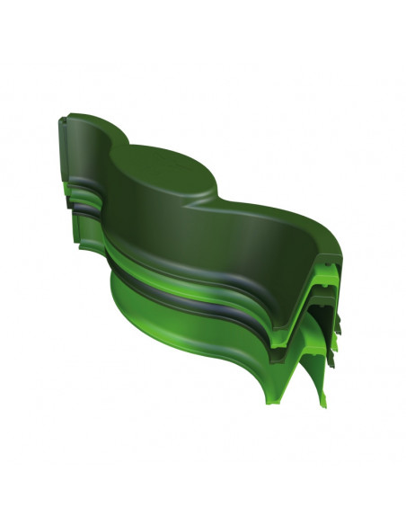 Cutie pentru nisip Big Vario, cu husa de protectie, Verde, 112