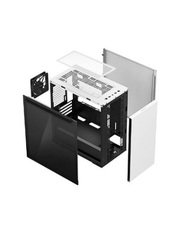 CARCASA DEEPCOOL, Middle Tower, mATX, "MACUBE 110 WH"., fara