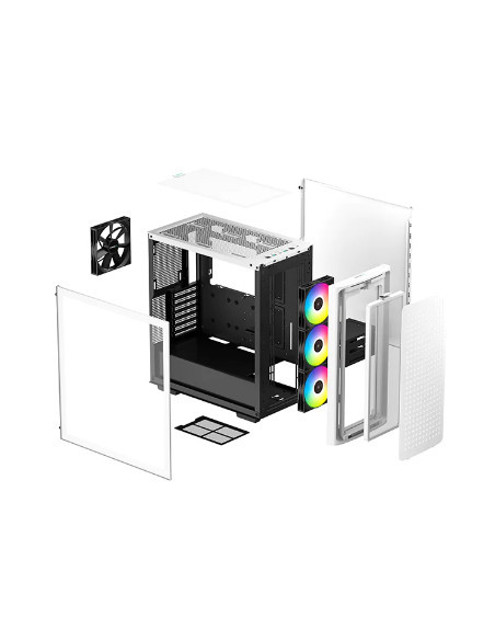 CARCASA DEEPCOOL, Middle Tower, E-ATX, "CK560 WH"., fara sursa