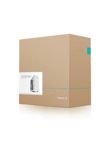 CARCASA DEEPCOOL, Middle Tower, E-ATX, "CK560 WH"., fara sursa