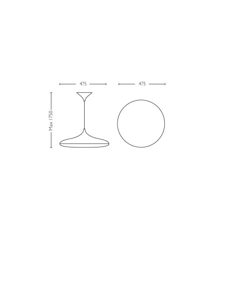 Cher Hue pendant white, "000008719514341210" (include TV