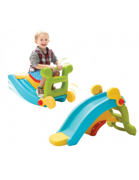 Tobogan copii Fisher 2 in 1, 81 cm,2024