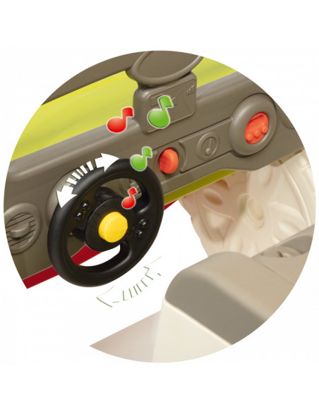 Spatiu de joaca Smoby cu tobogan masinuta, Adventure Car,840205