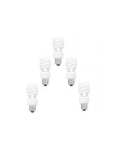 SET 5 becuri fluorescent Panasonic, soclu E27, putere 11W