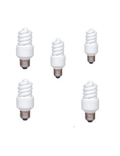 SET 5 becuri fluorescent Panasonic, soclu E27, putere 13W