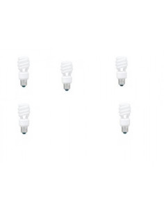 SET 5 becuri fluorescent Panasonic, soclu E27, putere 14W