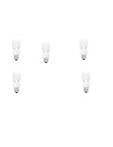 SET 5 becuri fluorescent Panasonic, soclu E27, putere 14W